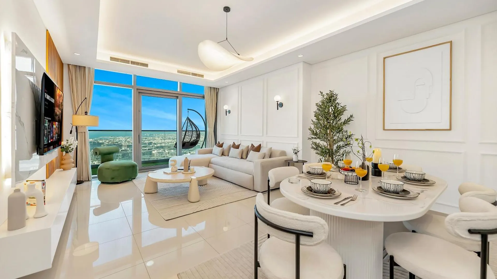 5 Star High Rise Luxury Apartment, Infinity Pool With Stunning Burj View - Brand New Apartment Dubai